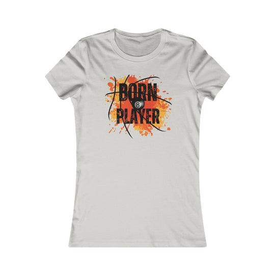 Born Player - 8 Ball - Women's Fitted Tee - BFLY BILLIARDS