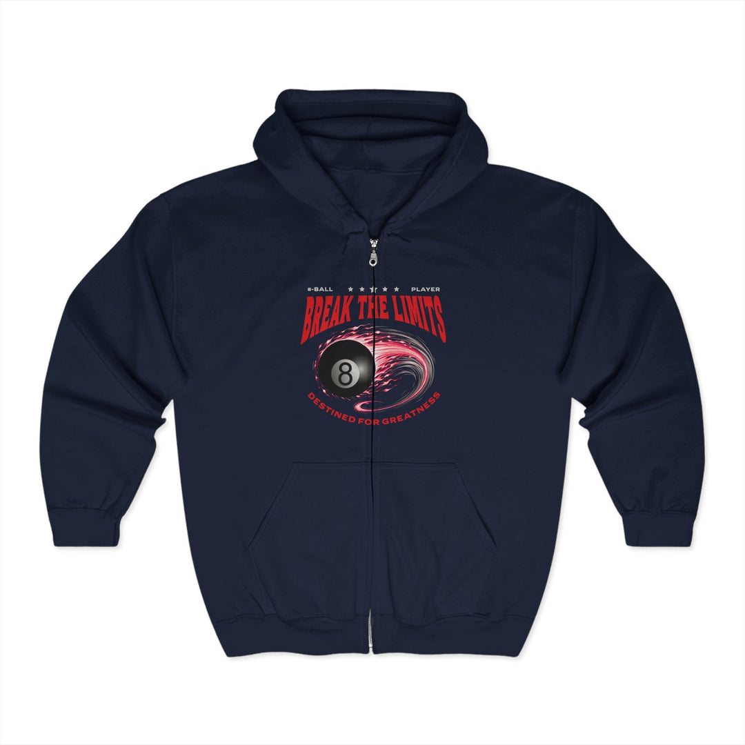 Break the Limits - 8 Ball - Full Zip Hoodie - BFLY BILLIARDS