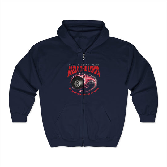 Break the Limits - 8 Ball - Full Zip Hoodie - BFLY BILLIARDS
