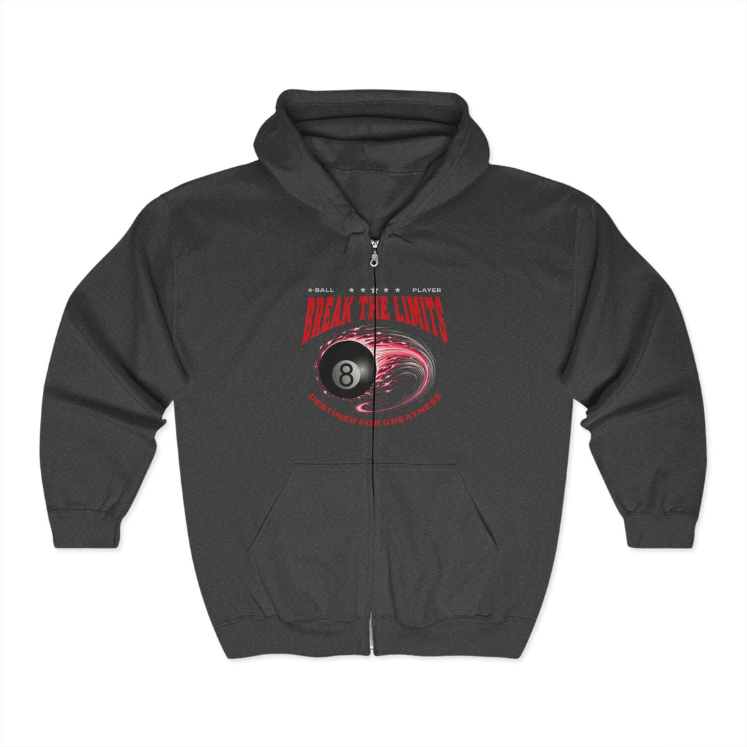 Break the Limits - 8 Ball - Full Zip Hoodie - BFLY BILLIARDS