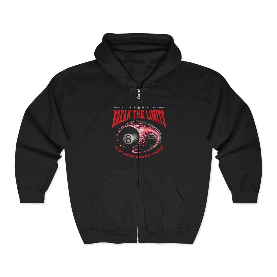Break the Limits - 8 Ball - Full Zip Hoodie - BFLY BILLIARDS