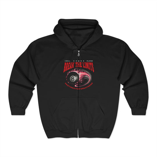 Break the Limits - 8 Ball - Full Zip Hoodie - BFLY BILLIARDS