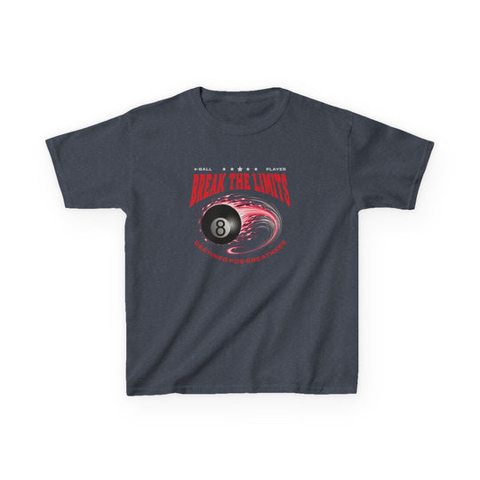 Break the Limits - 8 Ball - Youth Cotton Tee - BFLY BILLIARDS