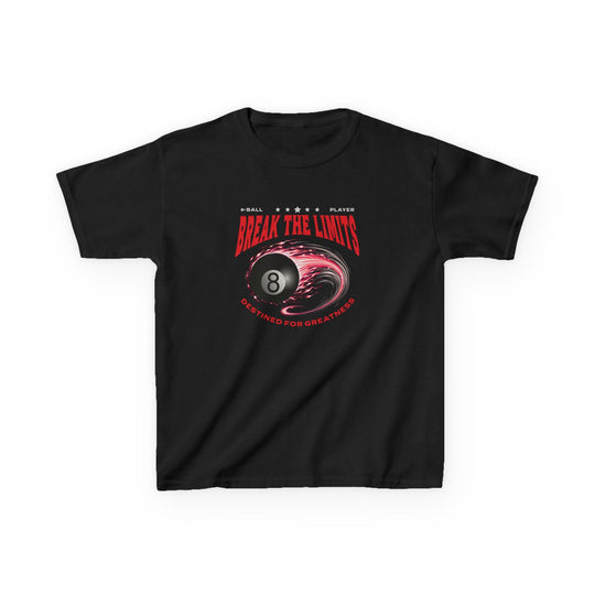 Break the Limits - 8 Ball - Youth Cotton Tee - BFLY BILLIARDS