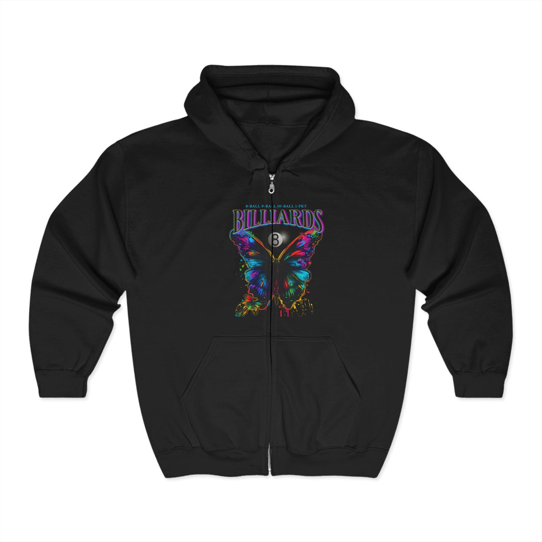 Butterfly Billiards - Full Zip Hoodie - BFLY BILLIARDS