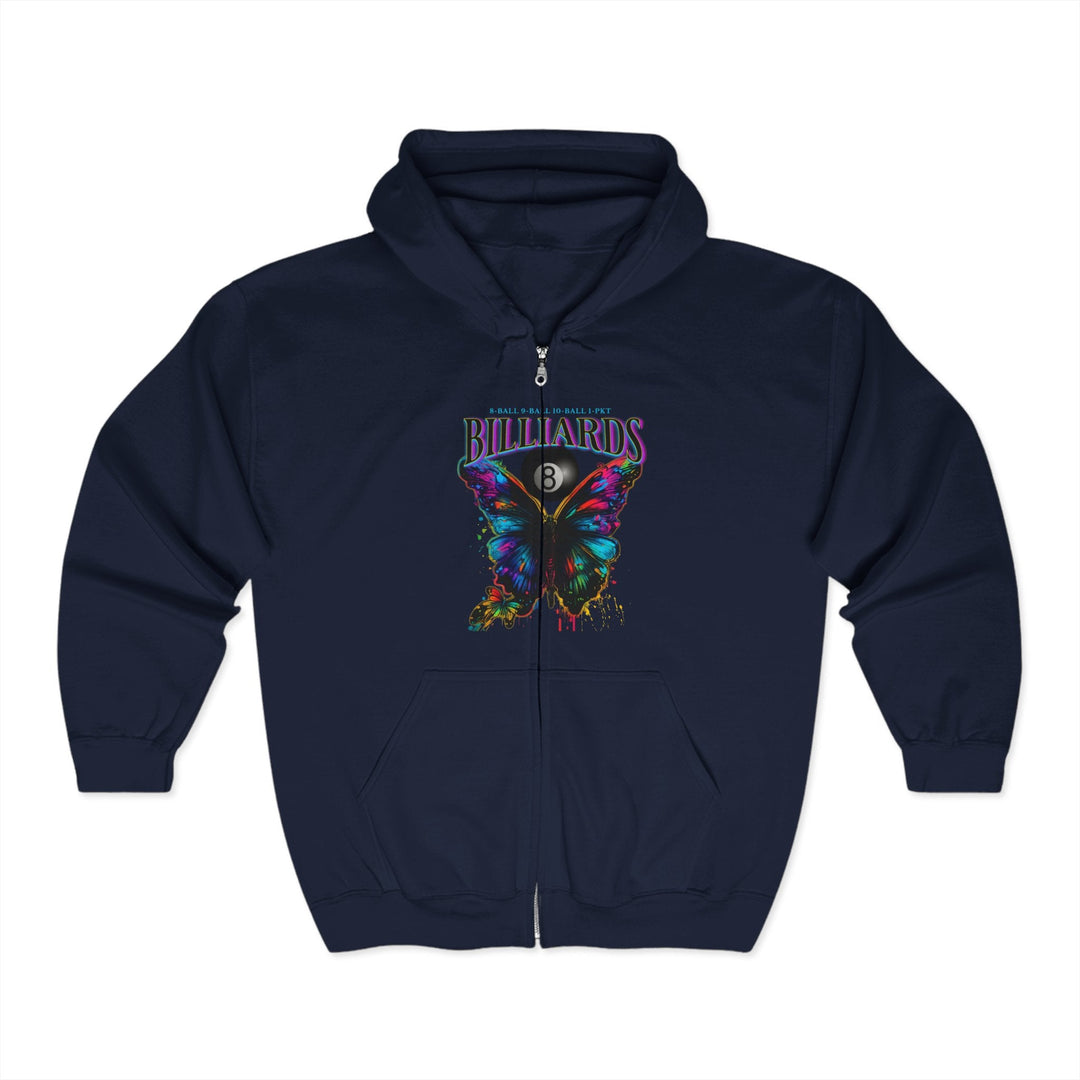 Butterfly Billiards - Full Zip Hoodie - BFLY BILLIARDS