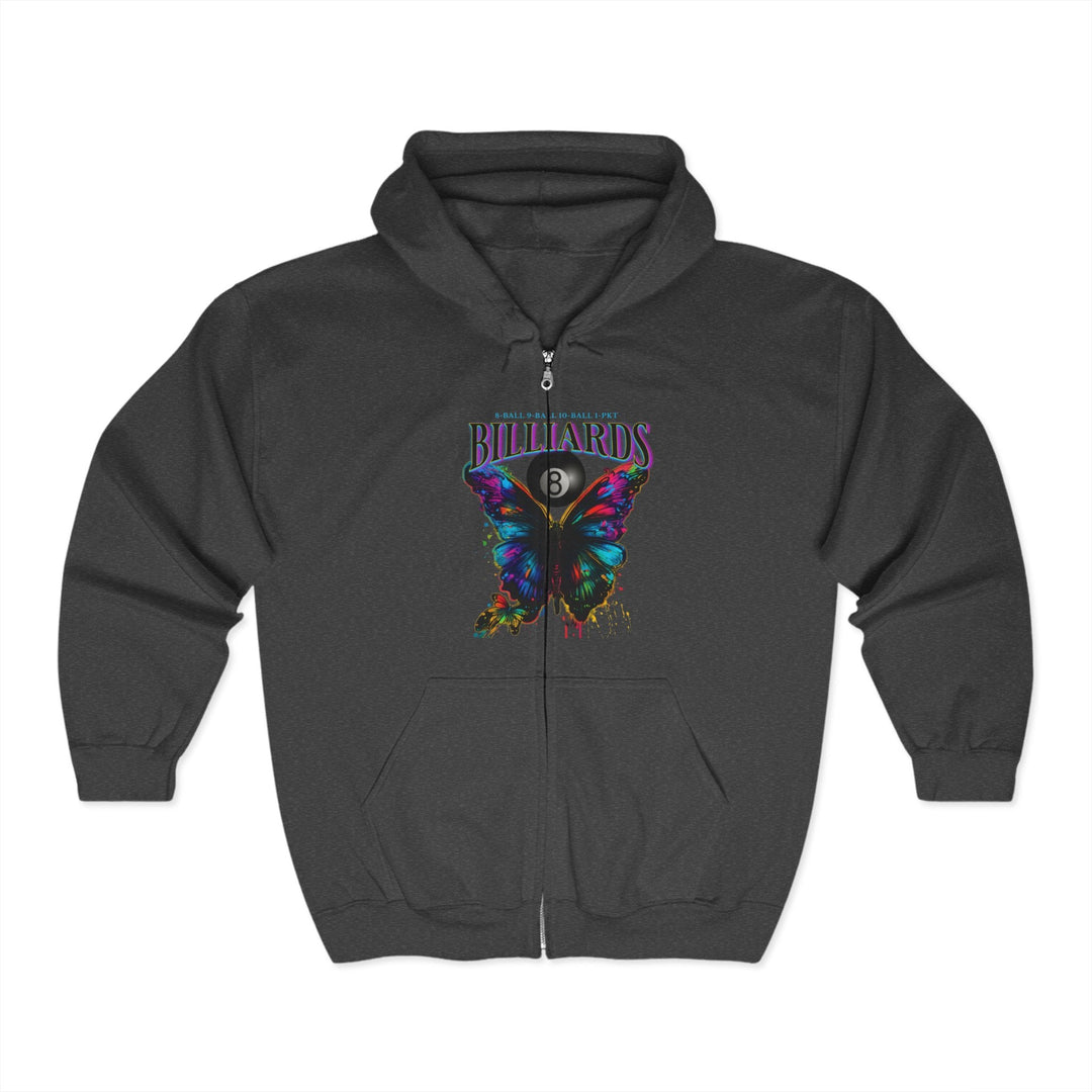 Butterfly Billiards - Full Zip Hoodie - BFLY BILLIARDS