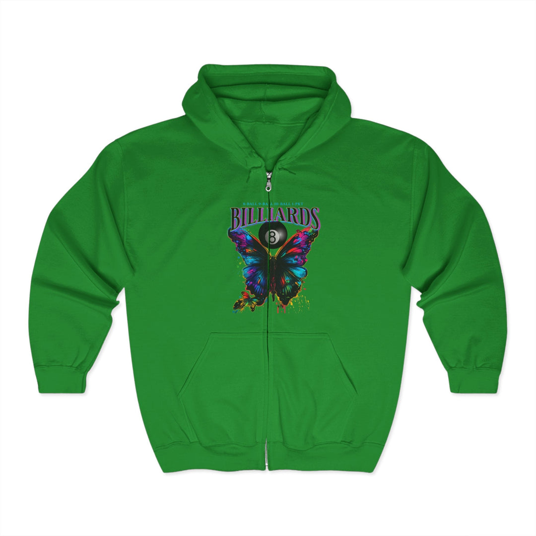 Butterfly Billiards - Full Zip Hoodie - BFLY BILLIARDS