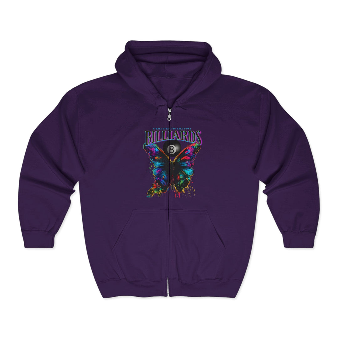 Butterfly Billiards - Full Zip Hoodie - BFLY BILLIARDS