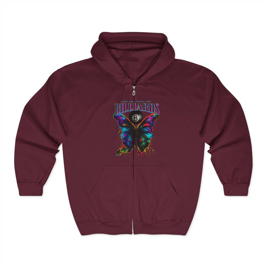 Butterfly Billiards - Full Zip Hoodie - BFLY BILLIARDS