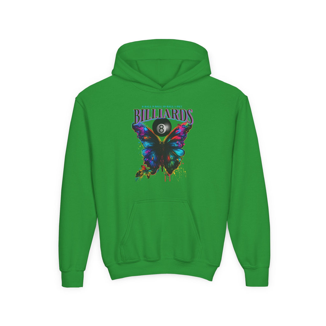 Butterfly Billiards - Unisex Youth Pullover Hoodie - BFLY BILLIARDS