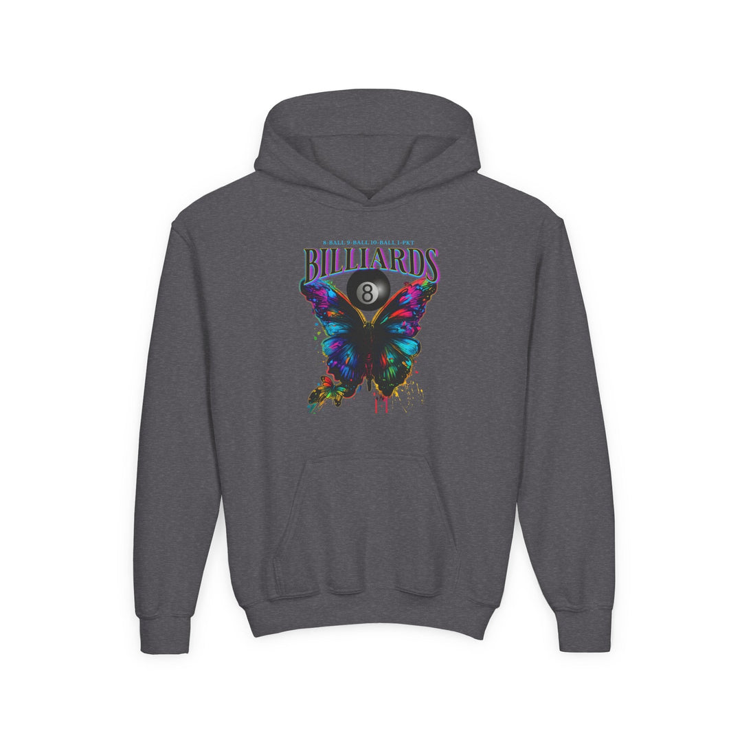 Butterfly Billiards - Unisex Youth Pullover Hoodie - BFLY BILLIARDS