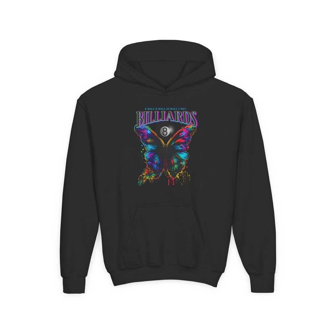 Butterfly Billiards - Unisex Youth Pullover Hoodie - BFLY BILLIARDS