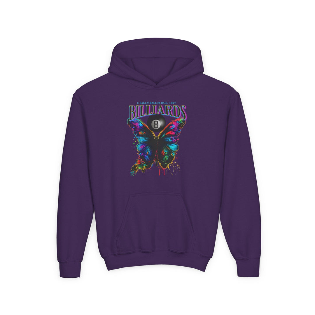 Butterfly Billiards - Unisex Youth Pullover Hoodie - BFLY BILLIARDS