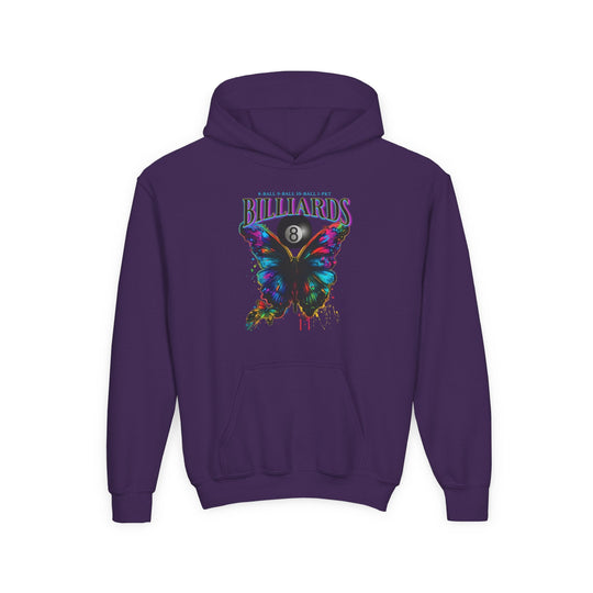Butterfly Billiards - Unisex Youth Pullover Hoodie - BFLY BILLIARDS