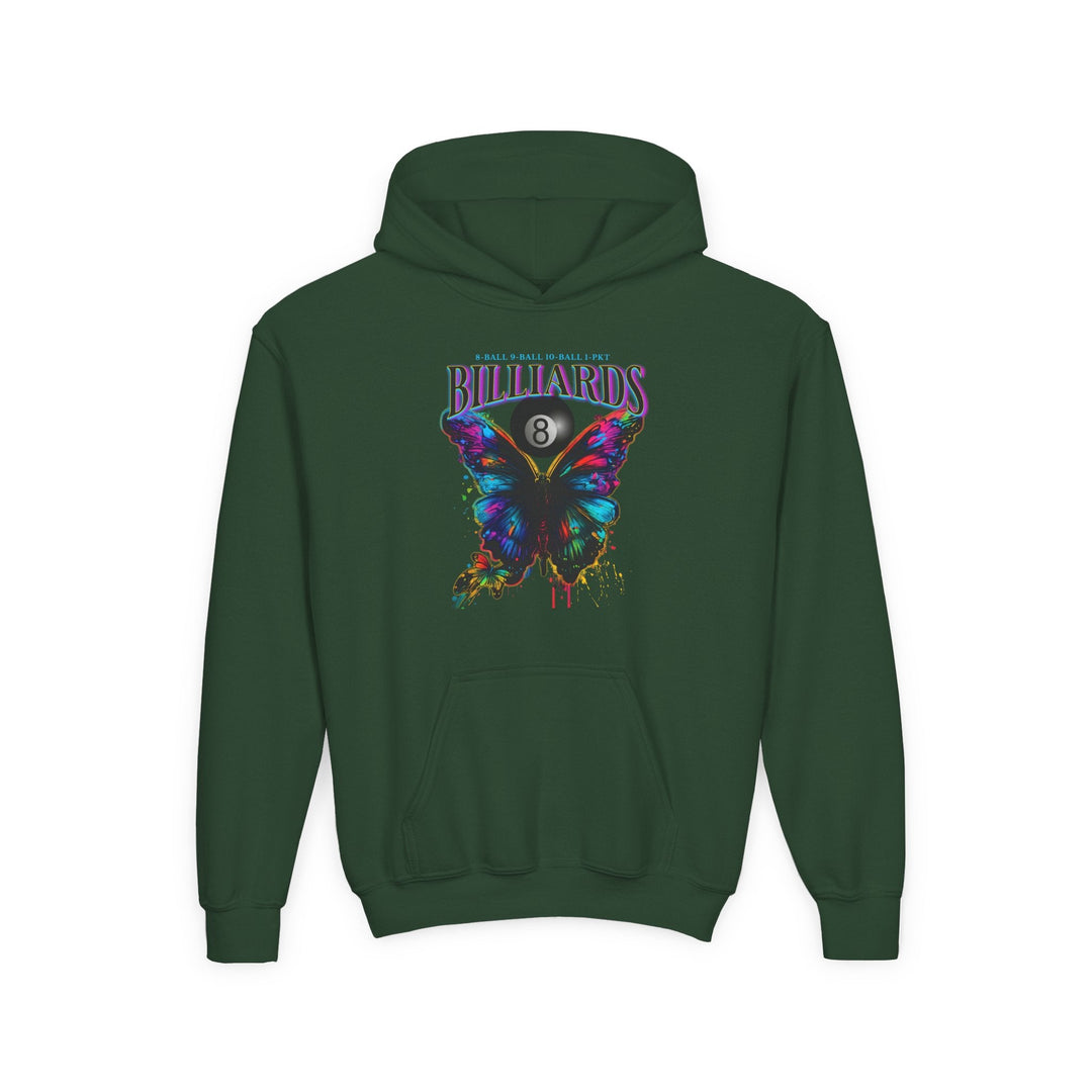 Butterfly Billiards - Unisex Youth Pullover Hoodie - BFLY BILLIARDS