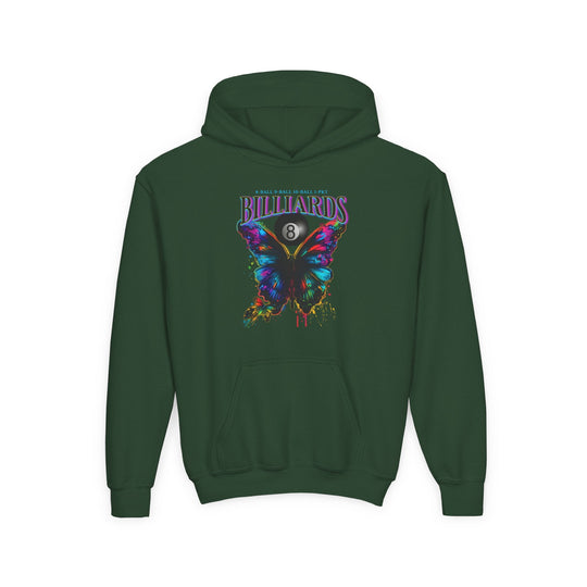 Butterfly Billiards - Unisex Youth Pullover Hoodie - BFLY BILLIARDS