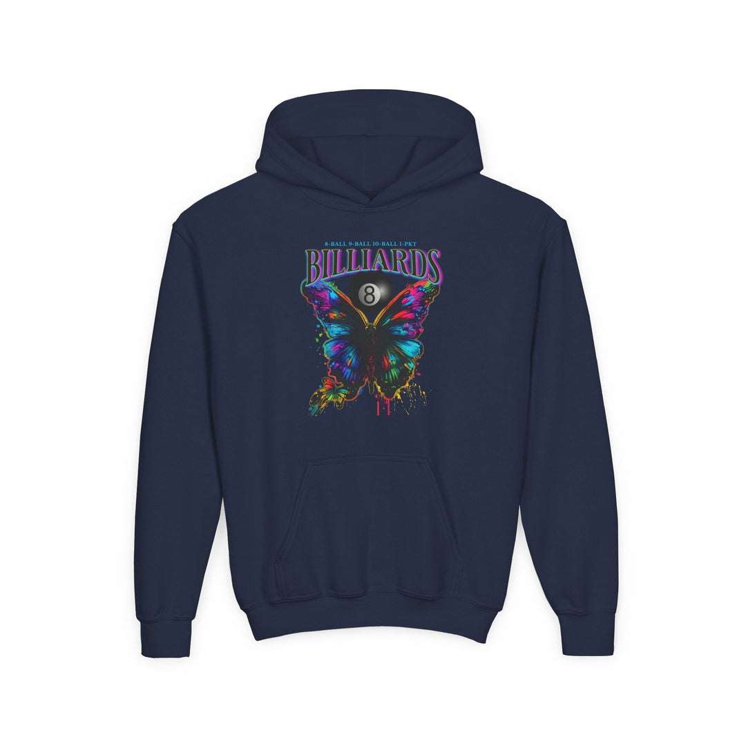 Butterfly Billiards - Unisex Youth Pullover Hoodie - BFLY BILLIARDS