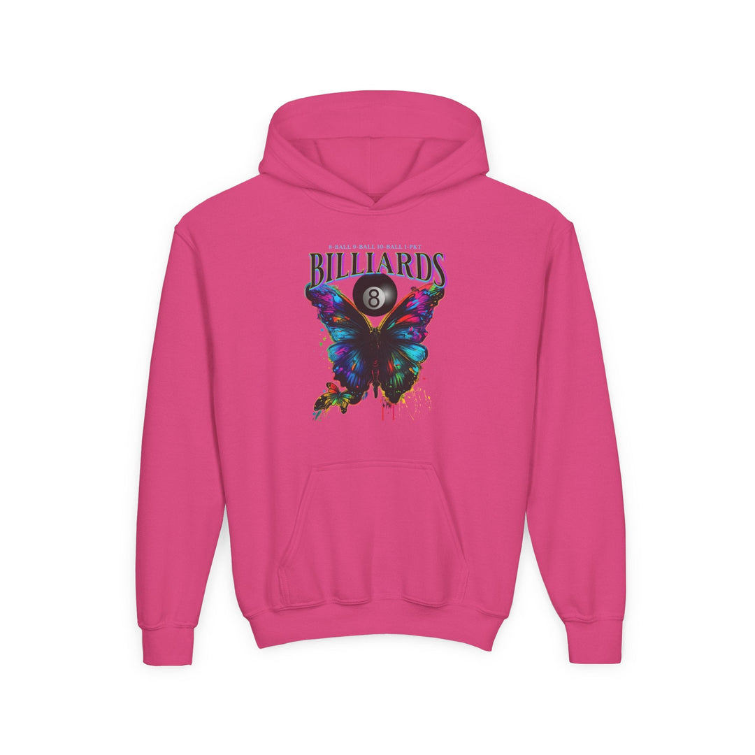 Butterfly Billiards - Unisex Youth Pullover Hoodie - BFLY BILLIARDS