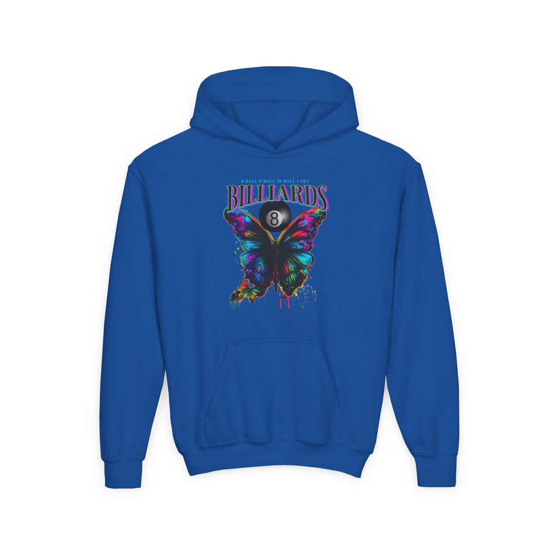 Butterfly Billiards - Unisex Youth Pullover Hoodie - BFLY BILLIARDS