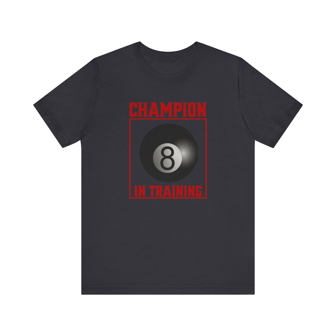 Champion in training - 8 Ball - Unisex Softstyle Tee - BFLY BILLIARDS
