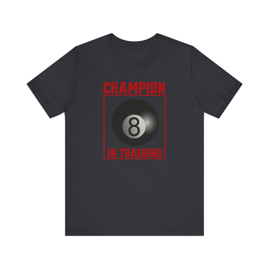Champion in training - 8 Ball - Unisex Softstyle Tee - BFLY BILLIARDS