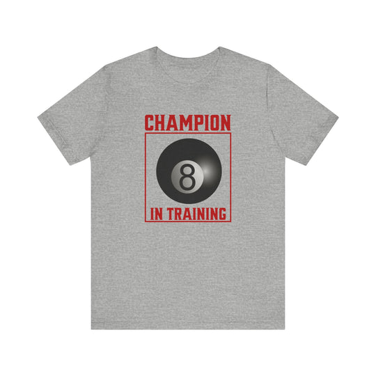 Champion in training - 8 Ball - Unisex Softstyle Tee - BFLY BILLIARDS