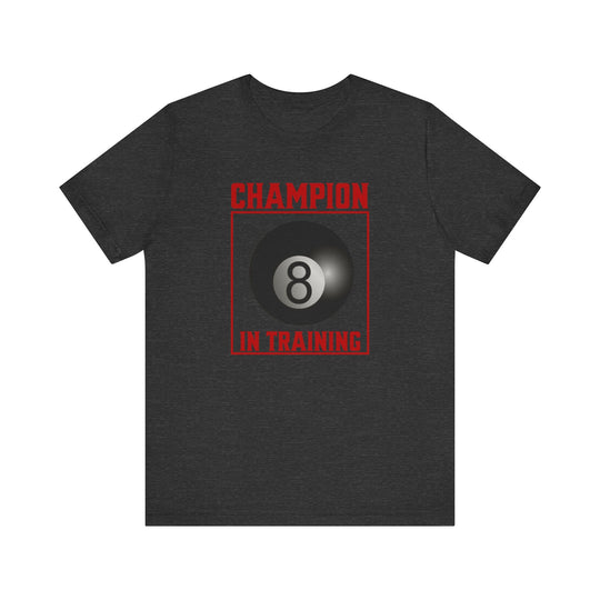 Champion in training - 8 Ball - Unisex Softstyle Tee - BFLY BILLIARDS