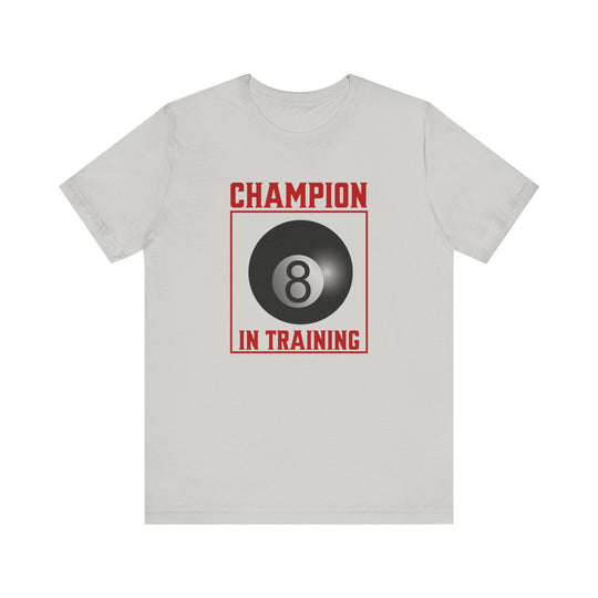 Champion in training - 8 Ball - Unisex Softstyle Tee - BFLY BILLIARDS