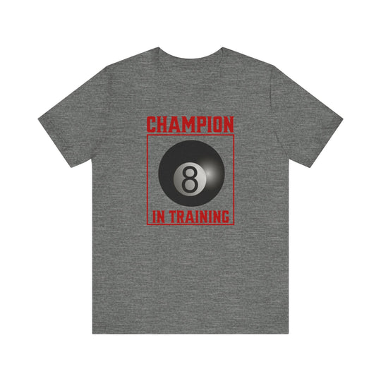 Champion in training - 8 Ball - Unisex Softstyle Tee - BFLY BILLIARDS