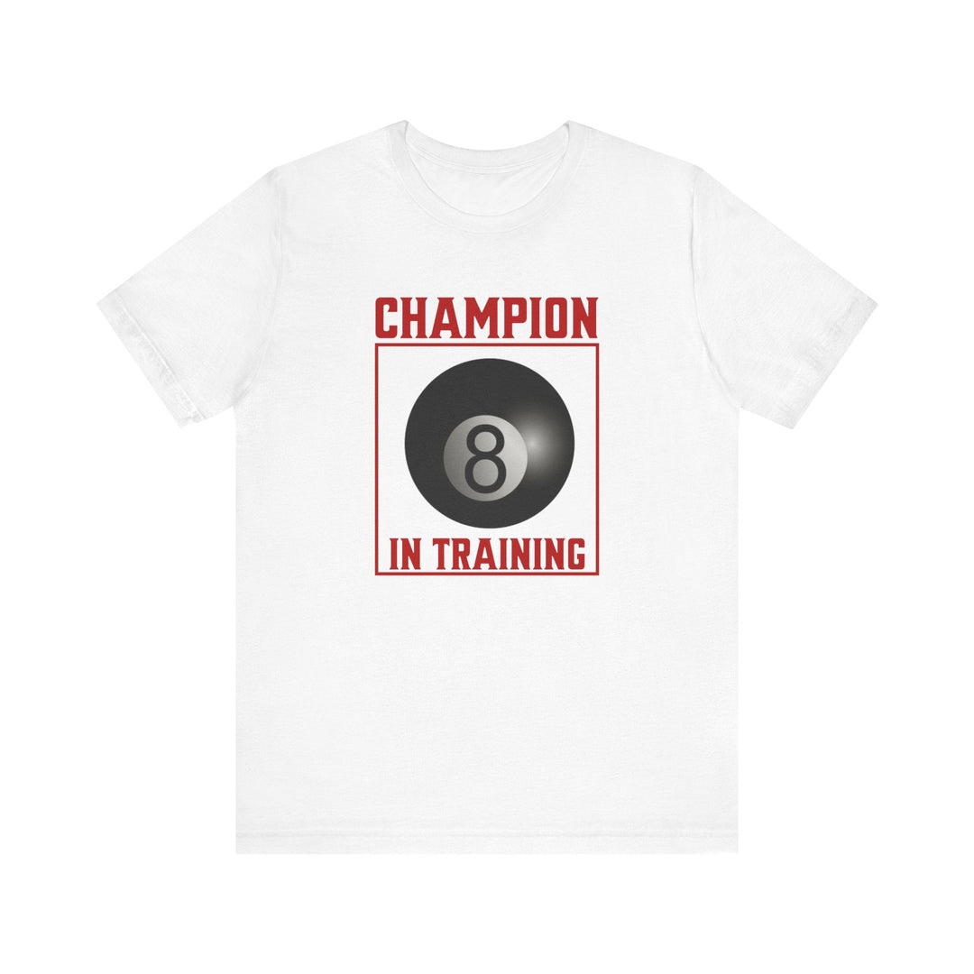 Champion in training - 8 Ball - Unisex Softstyle Tee - BFLY BILLIARDS
