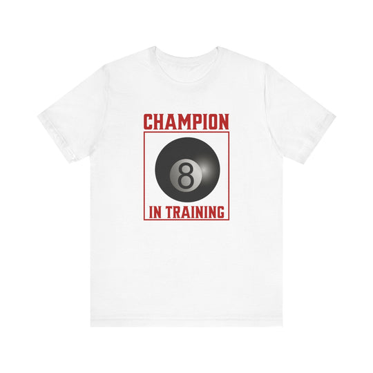 Champion in training - 8 Ball - Unisex Softstyle Tee - BFLY BILLIARDS