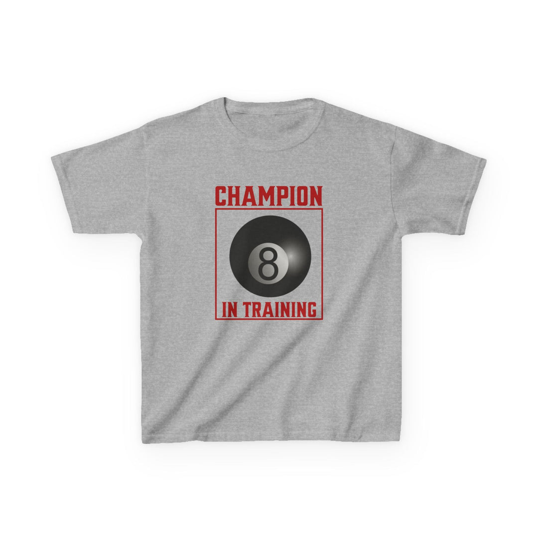 Champion in training - 8 Ball - Youth Cotton Tee - BFLY BILLIARDS