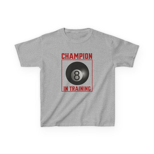 Champion in training - 8 Ball - Youth Cotton Tee - BFLY BILLIARDS