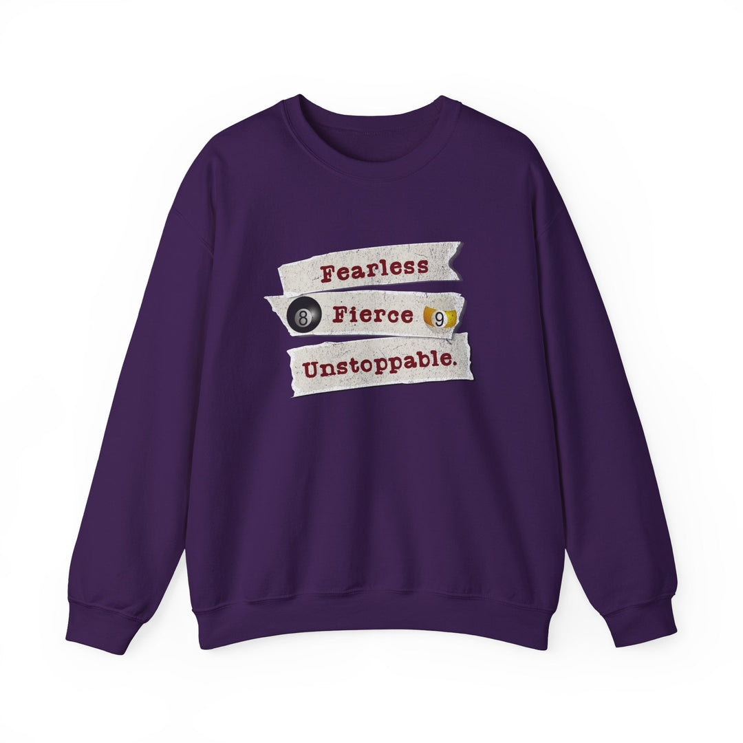 Fearless - Fierce - Unstoppable - Unisex Crewneck Sweatshirt - BFLY BILLIARDS