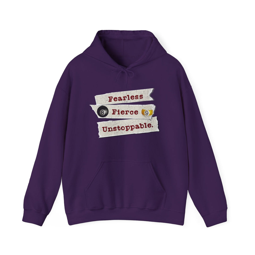 Fearless - Fierce - Unstoppable - Unisex Pullover Hoodie - BFLY BILLIARDS