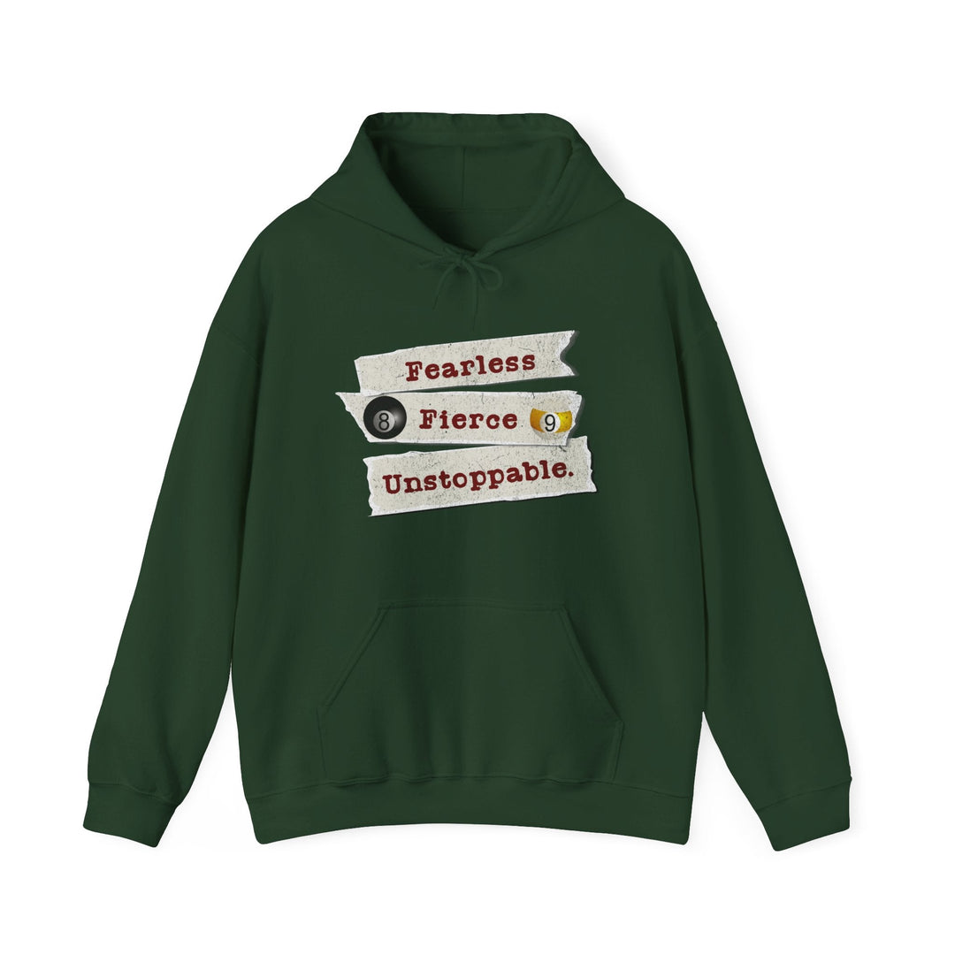 Fearless - Fierce - Unstoppable - Unisex Pullover Hoodie - BFLY BILLIARDS
