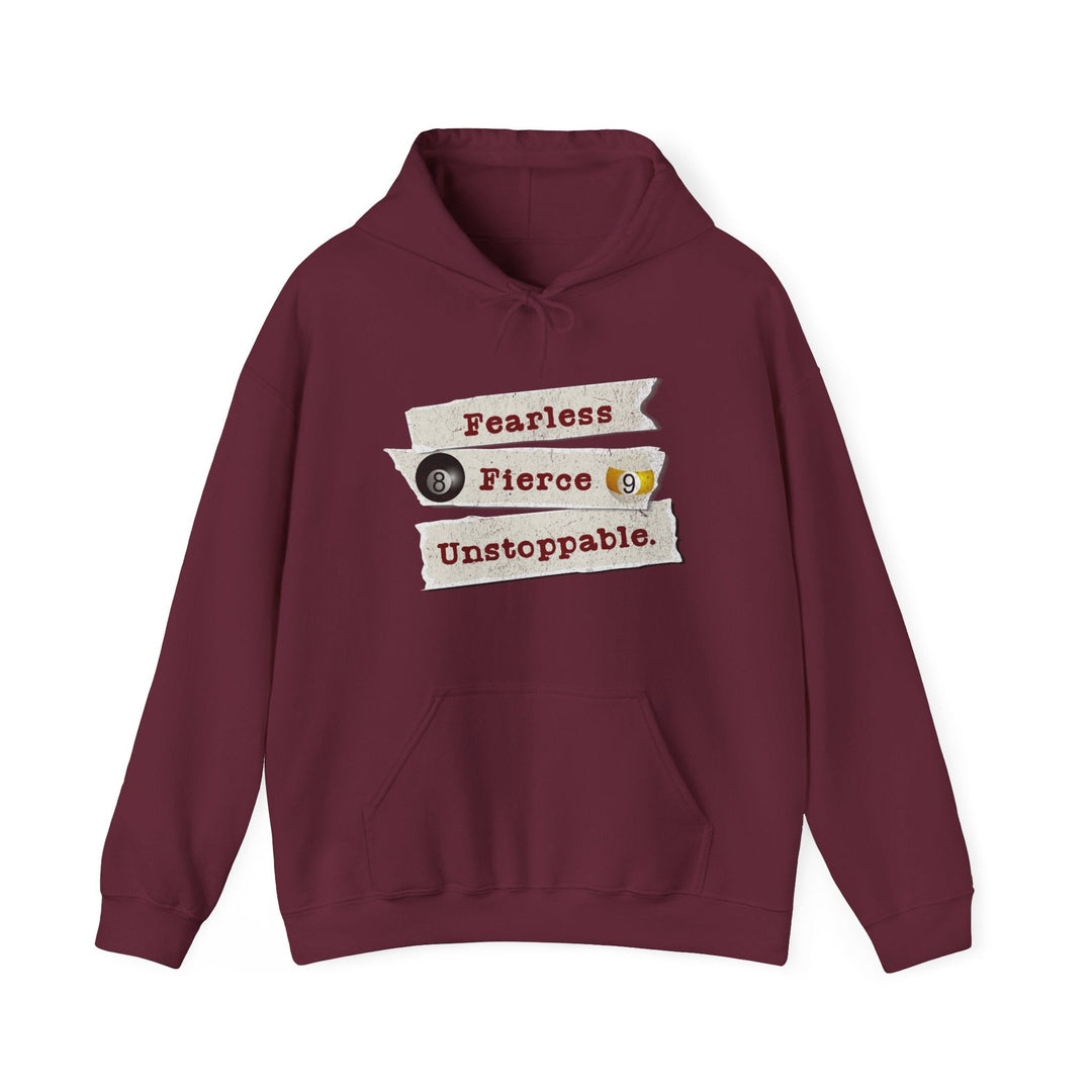 Fearless - Fierce - Unstoppable - Unisex Pullover Hoodie - BFLY BILLIARDS