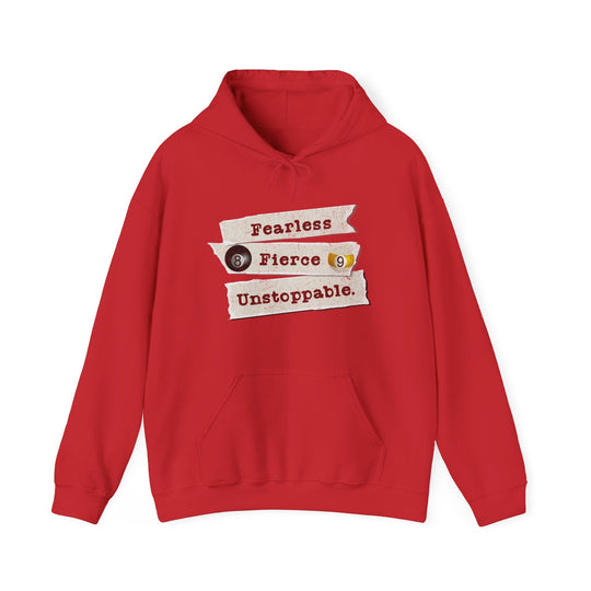 Fearless - Fierce - Unstoppable - Unisex Pullover Hoodie - BFLY BILLIARDS