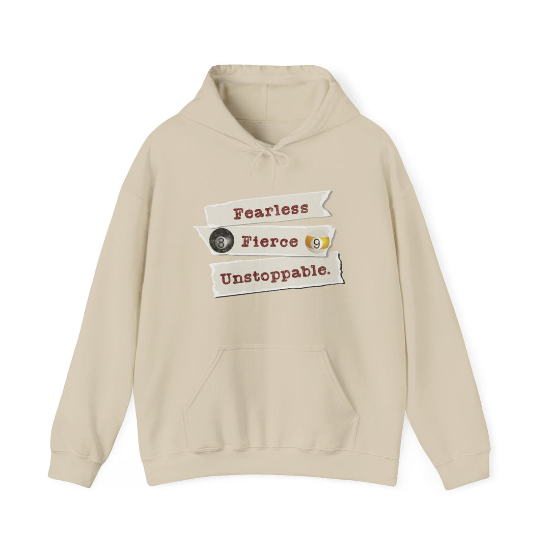 Fearless - Fierce - Unstoppable - Unisex Pullover Hoodie - BFLY BILLIARDS
