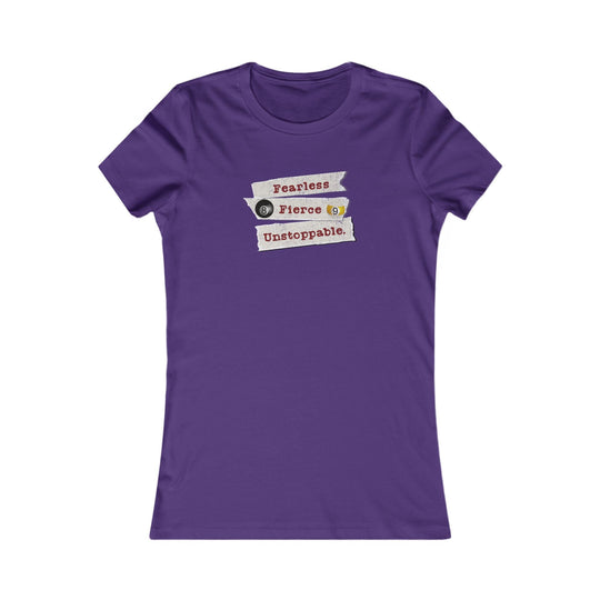 Fearless - Fierce - Unstoppable - Women's Fitted Tee - BFLY BILLIARDS