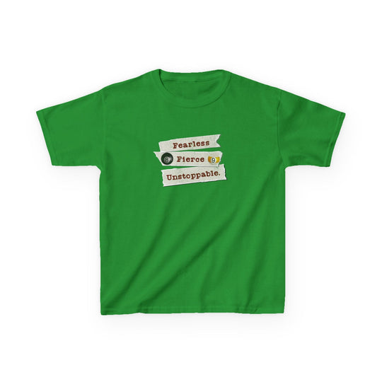 Fearless - Fierce - Unstoppable - Youth Cotton Tee - BFLY BILLIARDS