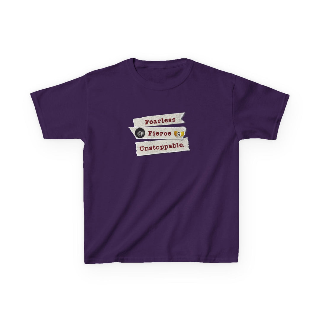 Fearless - Fierce - Unstoppable - Youth Cotton Tee - BFLY BILLIARDS