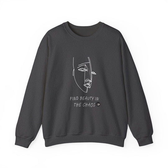 Find Beauty in the Chaos - 8 Ball - Unisex Crewneck Sweatshirt - BFLY BILLIARDS