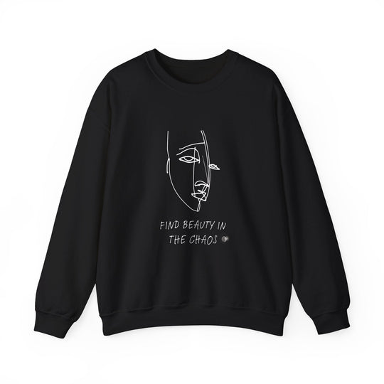Find Beauty in the Chaos - 8 Ball - Unisex Crewneck Sweatshirt - BFLY BILLIARDS