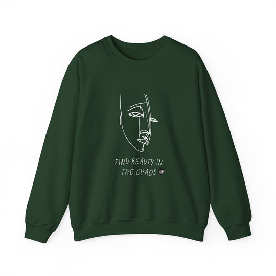 Find Beauty in the Chaos - 8 Ball - Unisex Crewneck Sweatshirt - BFLY BILLIARDS