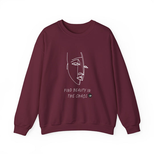 Find Beauty in the Chaos - 8 Ball - Unisex Crewneck Sweatshirt - BFLY BILLIARDS