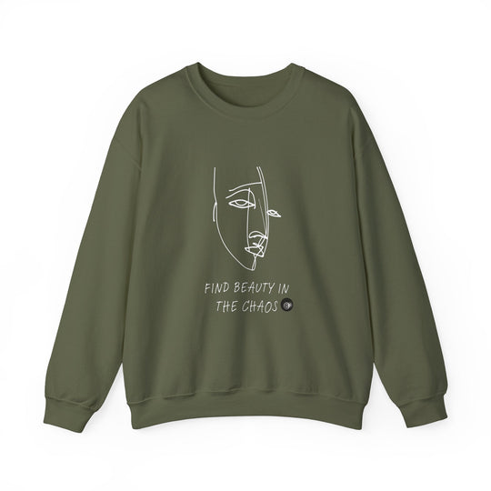 Find Beauty in the Chaos - 8 Ball - Unisex Crewneck Sweatshirt - BFLY BILLIARDS