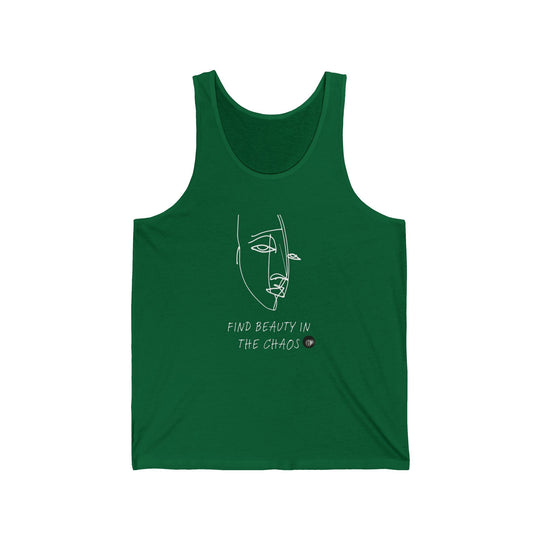 Find Beauty in the Chaos - 8 Ball - Unisex Tank Top - BFLY BILLIARDS