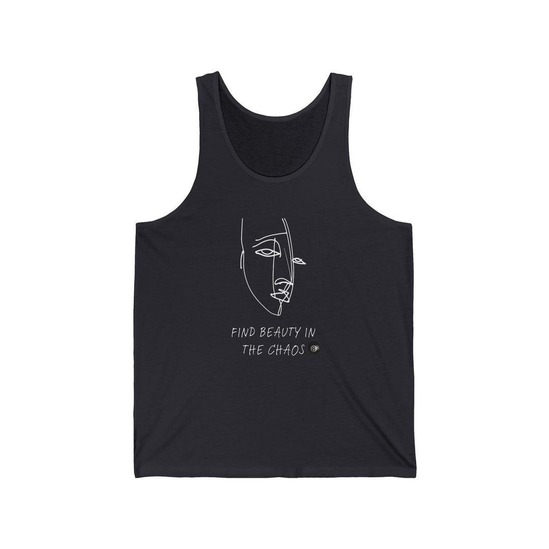 Find Beauty in the Chaos - 8 Ball - Unisex Tank Top - BFLY BILLIARDS